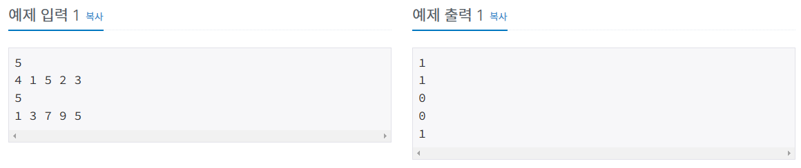 [Python] 백준1920 수 찾기 | DongMin Shin